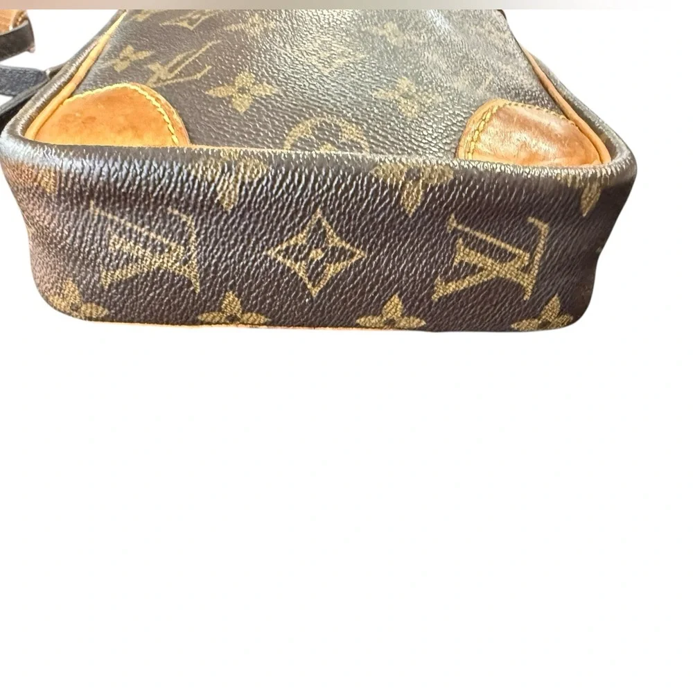 Louis Vuitton Monogram Danube Vintage Crossbody Bag Brown Canvas